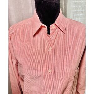 Vtg 80s Banana Republic Men's Button up Long Slv Striped Shirt Large Mill Valley